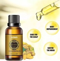 Vente en gros 100 Gingembre naturel 30ml Drainage du ventre Huile essentielle de gingembre Huile de massage