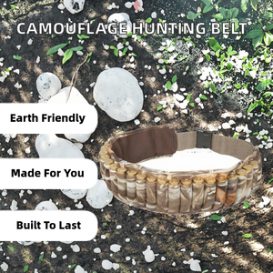 เข็มขัดยุทธวิธีลายพรางนีโอพรีน 25 รู เป็นมิตรกับสิ่งแวดล้อม สำหรับการล่าสัตว์กลางแจ้ง ขายดีข้ามพรมแดน อุปกรณ์ฝึกซ้อมยิงปืน - Product Image 2