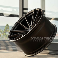 Jantes forgées sur mesure XINLAI 1 pièce, 19-21 pouces, bronze satiné, à rayons fendus, 5x112 5x120 pour Audi BMW Mercedes