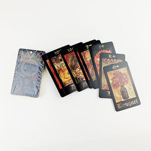 Masonic Phù Thủy Tarot thẻ tin nhắn từ thiên đường vàng Chiêm Tinh tùy chỉnh Holographic Tarot thẻ - Product Image 3