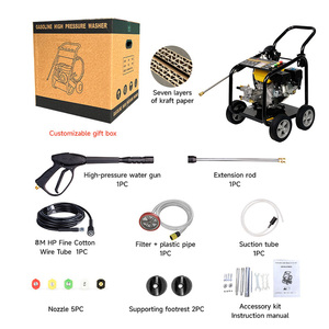 Hidrolavadora Industrial de Gas LINGBEN 170C, 2400 PSI, 2-2.4 GPM, Limpiadora de Alta Presión de Uso Pesado <span class=keywords><strong>con</strong></span> Bomba Duradera, Certificación CE - Product Image 3