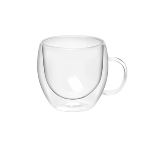 Tazza <span class=keywords><strong>da</strong></span> tè a doppio strato 150ml di alta qualità con manico <span class=keywords><strong>in</strong></span> <span class=keywords><strong>vetro</strong></span> <span class=keywords><strong>borosilicato</strong></span> - Product Image 1