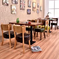 Table et chaises en bois massif personnalisables, style minimaliste moderne, pour 2 personnes, idéales pour café, salon de thé, hôtel, restauration