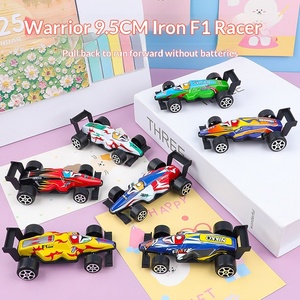 รถแข่งการ์ตูนไอรอนเชลล์ F1 ของเล่นเด็ก รถดึงถอยหลัง ของขวัญสำหรับเด็กอนุบาล รถขับเคลื่อนสี่ล้อแบบดึงถอยหลัง - Product Image 3