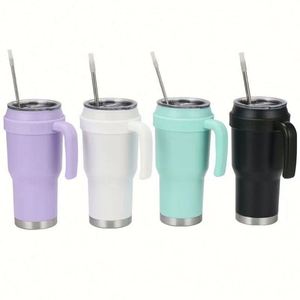 Nouvelle Tasse de Voyage Isotherme Moderne en Acier Inoxydable Anti-Fuite de 40 oz, Sans BPA, Écologique, Couleurs Personnalisables - Product Image 3