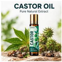 Huile de ricin biologique pressée à froid naturelle ; Nourrit les cheveux et favorise la croissance ; Convient pour les soins des cheveux et de la peau.
