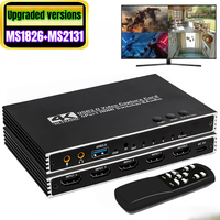 Carte de capture vidéo HDMI 4 entrées 1 sortie pour affichage quadruple, commutateur HDMI 4 ports, capture de jeu USB 3.0, streaming en direct multicanal