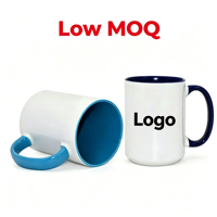 Mug à sublimation en gros, mug à impression intégrale, mug en céramique bicolore 15oz, personnalisé pour les revendeurs, pour les achats en gros