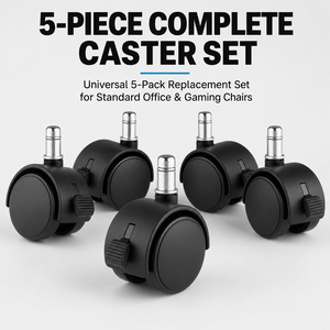 Ruedas Giratorias de PU de 50 mm con Vástago Roscado M10, Banda de Rodadura de Poliuretano, Protección para el Suelo para Carros de Bar y Muebles de Isla de Cocina - Product Image 4