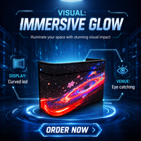 Pantalla LED Flexible para Interiores de Alta Luminosidad P2.5mm, Compatible con CMS, Visualización a Todo Color, Garantía de 3 Años, 160000 Píxeles