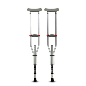 Stampelle in alluminio leggero ausili per la mobilità regolabili in altezza per adulti in canna da recupero Post-operatorio - Product Image 1