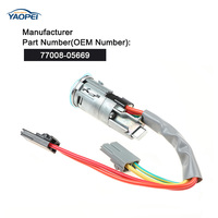 Nouveau commutateur de barillet de serrure d'allumage et 2 clés 77008-05669 7700805669 pour Renault CLIO 1990-1998