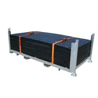Tapis de protection au sol en HDPE ignifuge haute résistance, panneau routier, tapis d'accès haute résistance pour la construction civile
