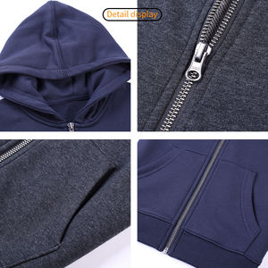 Sudaderas con Capucha y Cremallera para Hombre, Personalizadas al por Mayor con Logotipo Bordado e Impresión Digital, Forradas de Felpa, Impermeables, para Invierno, Unisex - Product Image 3
