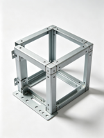 Supports en tôle d'acier inoxydable sur mesure, pièces de montage structurel, découpées au laser, pliées, zinguées, tolérance d'usine OEM