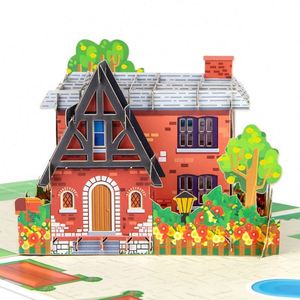 Tarjeta Pop-Up 3D Personalizada de Edificio o Casa para Empresa de Construcción - Product Image 1