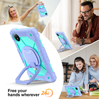 Housse de tablette robuste pliable avec support et sangle d'épaule en silicone pour Xiaomi Redmi Pad SE 8,7 pouces 2024 Project