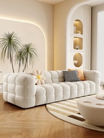 Ensemble de canapés modulaires contemporains à trois places, style moderne, capitonné, en velours carré, avec pieds en bois, pour salon