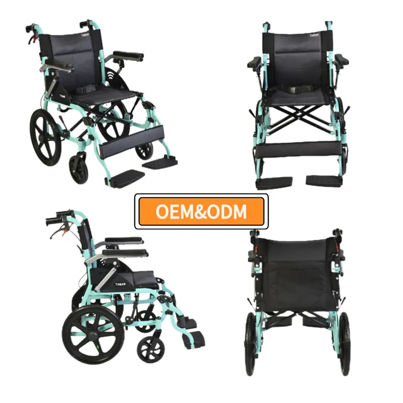 Vendita calda uso medico stile europeo sedia a rotelle manuale pieghevole durevole sedia a rotelle auto per la vendita