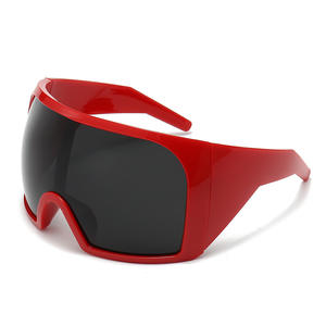 نظارات شمسية سوداء كبيرة الحجم نظارات شمسية للسيدات للرجال من ماركة فاخرة Y2K نظارات شمسية رياضية كلاسيكية قطعة من الظل الخارجي - Product Image 5