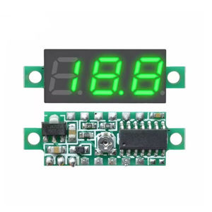 Voltmètre numérique LED DC de 0,28 pouces, voltmètre 0-100 volts, alimentation pour voiture et moto, testeur de tension de batterie, détecteur - Product Image 4
