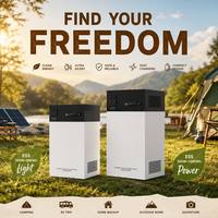 Système de stockage d'énergie portable d'urgence pour la maison, batterie LiFePO4 empilable 500W 1000Wh, fonction de charge USB pour téléphone