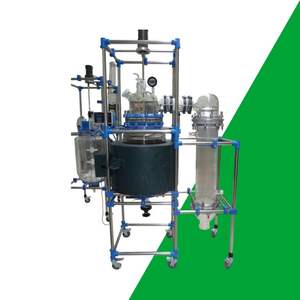 100L glass reactor <b>large</b> chemical reactor for surfactant manufacturing processes - Product Image 1