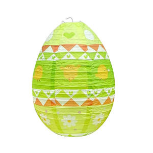 Lanternes en papier pour Pâques, décoration suspendue, lanternes en papier pour fête de Pâques, lanternes en papier en forme d'œuf, lanternes en papier pour le printemps et Pâques - Product Image 6