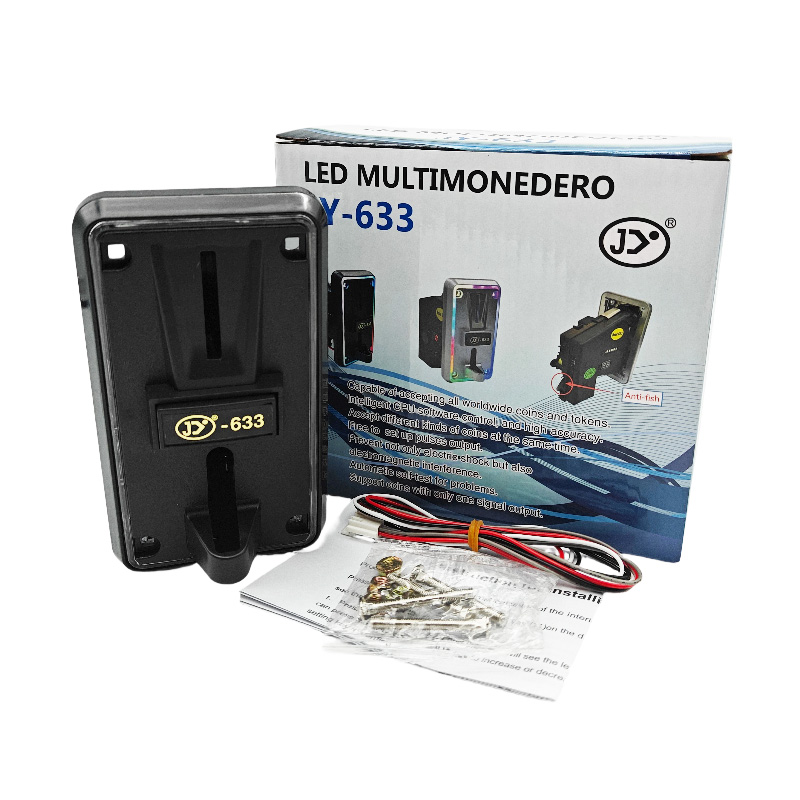 Aceptador de Monedas JY-633 (panel negro)