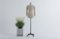 Maniquí de Espuma Ajustable LUOBEN para Sastre, Medio Cuerpo Superior, para Mujer, Uso en Bodas, en Posición de Pie