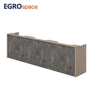 ERGOSpace Fábrica Atacado Beleza De Madeira 2 Pessoa Pequeno Escritório Moderno Recepção Desk - Product Image 4
