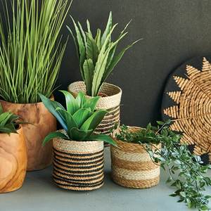 Natural Woven <b>Seagrass</b> Storage <b>Basket</b> for Garden and Indoor Use Eco-Friendly Multifunctional - Product Image 3
