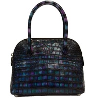 Sac à main en cuir de crocodile patiné du nil de créateur exotique sac fourre-tout de luxe pour femme