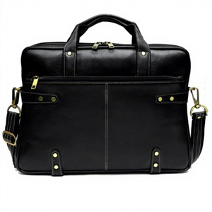 Wholesale Customizable Genuine Leather Simple Waterproof Multi-size Casual Office <b>Laptop</b> Messenger Bag Durable Crossbody - Product Image 5