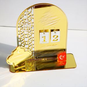 ป้ายอะคริลิคดีไซน์ใหม่สีเงินสำหรับรอมฎอน คารีม ปฏิทินอะคริลิครอมฎอน 30 วันสู่วันอีด ปฏิทินอีด - Product Image 3