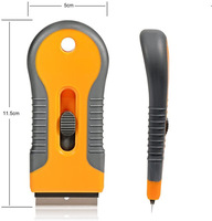 Ensemble de 6 mini-lames de pelle pour le nettoyage des résidus de film de fenêtre, d'autocollants de voiture et d'étiquettes