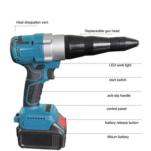 <span class=keywords><strong>Agrafeuse</strong></span> électrique sans fil rechargeable 21V à batterie lithium, <span class=keywords><strong>agrafeuse</strong></span> portable sans balais en acier inoxydable - Product Image 6