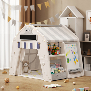 Tente de jeu multifonction pour enfants, château de princesse avec fenêtre, en polyester durable pour bébé et tout-petit, pour dormir et jouer en intérieur - Product Image 1