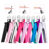 Coupe-ongles pour bébés en gros, coupe-pointes d'ongles colorés en acier inoxydable, ouverture large, cadeau