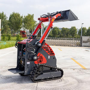 0-6km/H Mini kecepatan cepat pemuat depan Loader Ht360 multi-fungsional Crawler dilacak selip Steer Loader - Product Image 5