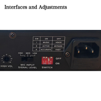 Suppresseur de Larsen DSP 4 Canaux PX-5300 – Élimination du Larsen par un Seul Bouton avec Microphone pour Stades, KTV et Salles de Conférence
