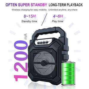 <span class=keywords><strong>Altavoz</strong></span> Portátil Inalámbrico para Exteriores YD-668, Supergraves con USB/TF/AUX/Radio FM, Boombox con Subwoofer, Compatible con Micrófono - Product Image 2