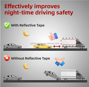 Segni di sicurezza autoadesivi ad alta visibilità impermeabili DOT--C2 Micro prismatici per animali domestici ad alta riflessione - Product Image 2