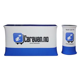 Table et comptoir d'exposition pliables rectangulaires portables avec stand <span class=keywords><strong>pop</strong></span>-up, éclairage LED, durables et faciles à assembler - Product Image 1