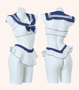 Heißer Verkauf Erotische Unterwäsche ausgehöhlt Student JK Uniform Leidenschaft Versuchung Rollenspiel heißen sexy weiblichen Anzug - Product Image 4