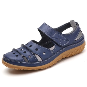 Nouveaux modèles <span class=keywords><strong>de</strong></span> <span class=keywords><strong>sandales</strong></span> plates d'été en <span class=keywords><strong>cuir</strong></span> pour femmes, idéales pour la <span class=keywords><strong>randonnée</strong></span> en extérieur, <span class=keywords><strong>de</strong></span> marque économique, vente en gros, chaussures chinoises <span class=keywords><strong>de</strong></span> haute qualité, grandes tailles USA - Product Image 5