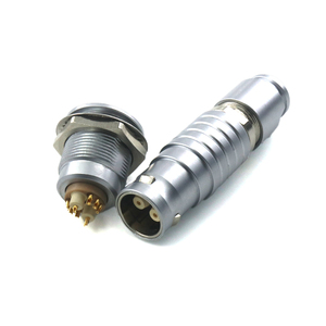 Connecteur circulaire push-pull pour instruments médicaux et esthétiques, adaptateur métallique pour sonde ultrasonique et appareil de thérapie par ondes de choc - Product Image 3