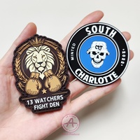 Logo de marque de vêtements personnalisé avec lettre 3D PVC Silicone Patch vêtements marque de sport crochet et boucle pour sac à dos chapeau