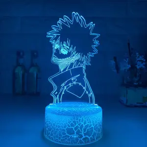 Interruttore per proiettore giocattolo acrilico creativo Anime My Hero Academia 3D Night Light