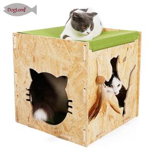 OSB tablero gato <span class=keywords><strong>hamaca</strong></span> <span class=keywords><strong>de</strong></span> <span class=keywords><strong>madera</strong></span> casa perrera cama Cueva del Gato - Product Image 3